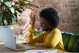 woman with laptop